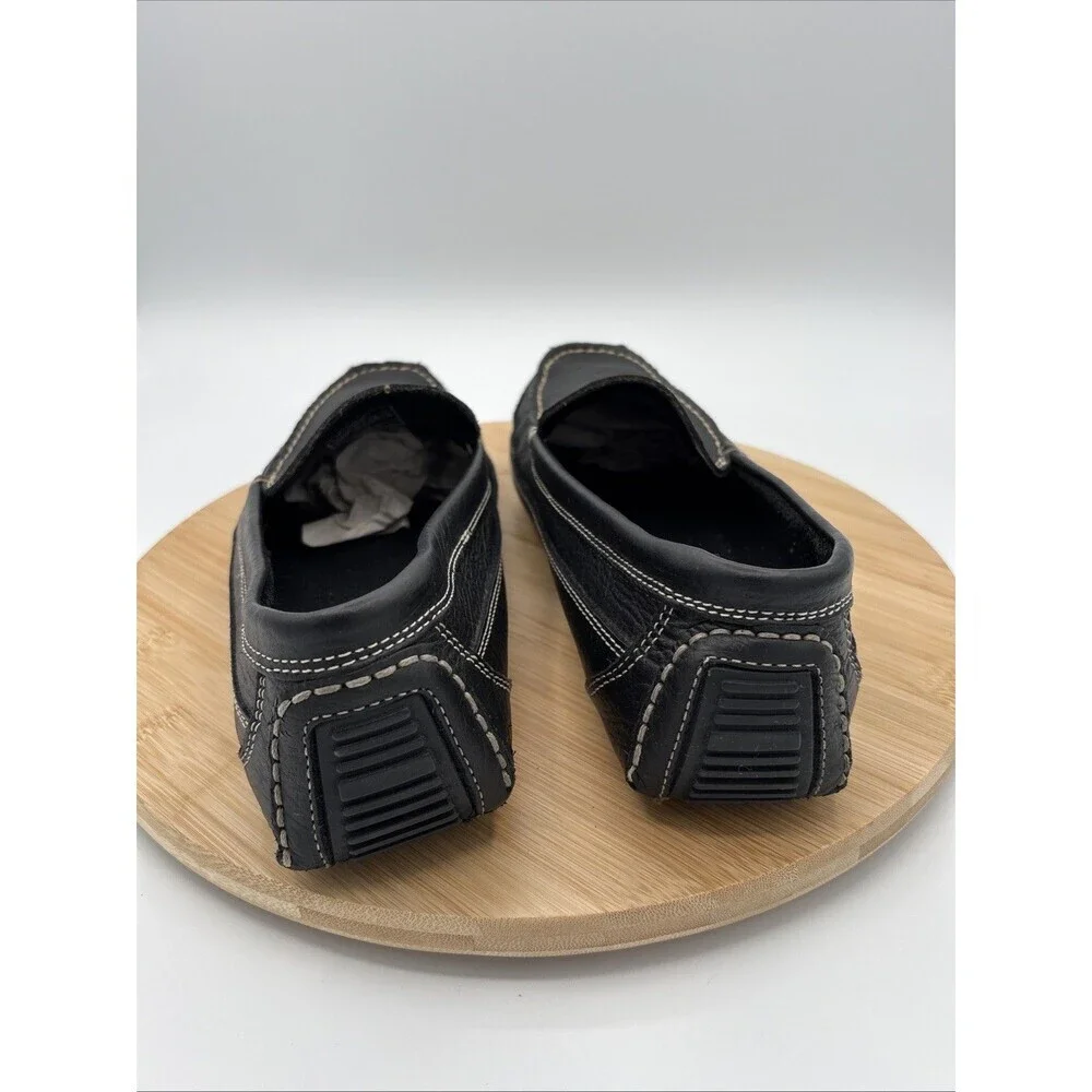 Duluth Trading Black Bison Leather Driving Mocs Moccasins Men’s 11W Slip On